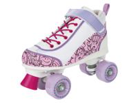 CRIVIT Kinder rolschaatsen maat 33-36 (33/34, Wit/lichtroze/lila)