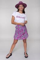 Colourful Rebel Shelby Flower Rok  Roze Dames - Basic Fit - Polyester