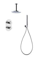 B&w-luxury H2o Inbouw Thermostaat-hoofddouche+plaf.steun-handdouc Chroom
