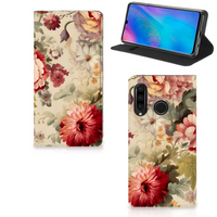 Smart Cover voor Huawei P30 Lite New Edition Bloemen - thumbnail