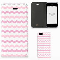 iPhone SE|5S|5 Hoesje met Magneet Waves Roze