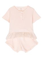 TEDDY & MINOU ensemble haut-short à volants - Rose