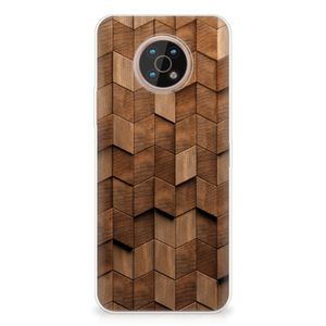 Bumper Hoesje voor Nokia G50 Wooden Cubes