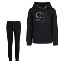 Cruyff Xinner Trainingspak Kids Zwart Camo Groen - thumbnail