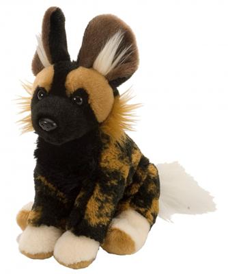 Wild Republic knuffel hyena junior 20 cm pluche zwart/bruin Wild Republic knuffel hyena junior 20 cm pluche zwart/bruin