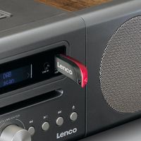 Lenco MC-175SI home audio systeem Home audio-microsysteem 40 W Zilver, Hout - thumbnail