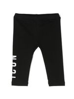 DSQUARED2 KIDS legging à logo imprimé - Noir