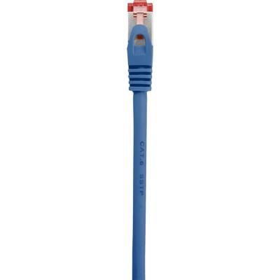 Renkforce RF-4737384 RJ45 Netwerkkabel, patchkabel CAT 6 S/FTP 0.15 m Blauw Snagless, Vergulde steekcontacten, Vlambestendig 1 stuk(s)