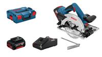 Bosch Professional GKS 18V-57 G Accu-cirkelzaag Zaagdiepte 90° (max.) 57 mm Incl. 2 accus, Incl. lader, Incl. koffer, Incl. parallelaanslag 18 V 4 Ah - thumbnail