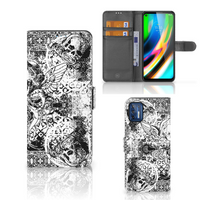 Telefoonhoesje met Naam Motorola Moto G9 Plus Skulls Angel