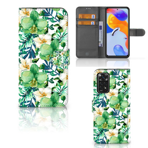 Xiaomi Redmi Note 11 Pro 5G/4G Hoesje Orchidee Groen