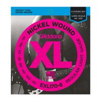 D&apos;Addario EXL170-8 Nickel Wound Light 45-100 snaren voor 8-snarige bas