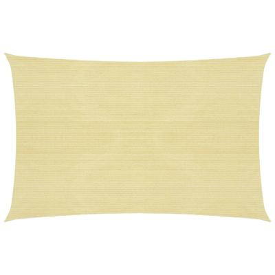 vidaXL Zonnezeil 160 g/m² 4x5 m HDPE beige