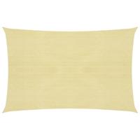 vidaXL Zonnezeil 160 g/m² 4x5 m HDPE beige