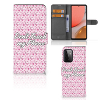 Samsung Galaxy A72 Portemonnee Hoesje Flowers Pink DTMP