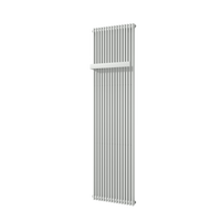 Vipera Corrason enkele badkamerradiator 50 x 180 cm centrale verwarming mat wit zijaansluiting 1.649W