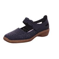 Rieker Dames 41399 gesloten ballerina's, Blauw Royal 14, 37 EU