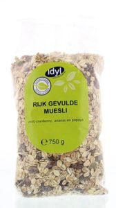 Idyl Muesli rijk gevuld noten & vruchten (750 gr)