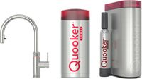 Quooker Flex met COMBI boiler en CUBE reservoir 5-in-1 kokend water kraan RVS - thumbnail