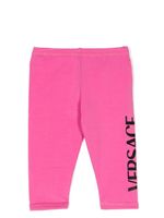 Versace Kids legging en jersey à logo imprimé - Rose