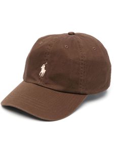 Polo Ralph Lauren casquette en coton à logo brodé - Marron