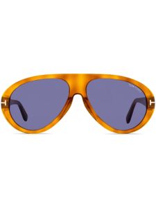 TOM FORD Eyewear lunettes de soleil Camillo à monture pilote - Gris