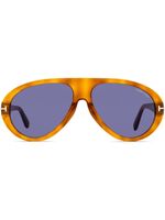 TOM FORD Eyewear lunettes de soleil Camillo à monture pilote - Gris - thumbnail