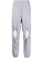 Natasha Zinko cut out-heart track pants - Gris