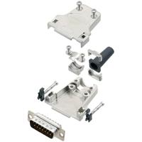 TRU COMPONENTS TCDTZF15DMPK 7709752 Kit stekker SUB-D 180° aantal polen (nummer): 15 soldeerpunten 1 stuk.