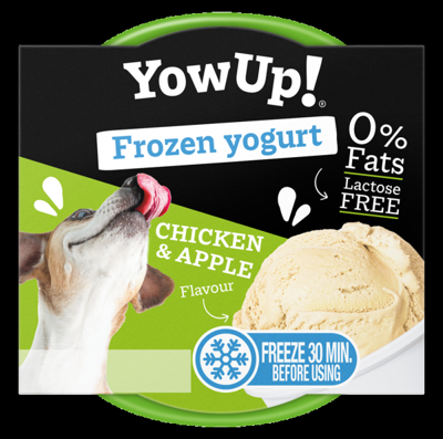 YowUp Frozen yoghurt - Chicken & apple - 6x 110g