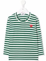 Comme Des Garçons Play Kids t-shirt en coton à patch cœur - Blanc - thumbnail