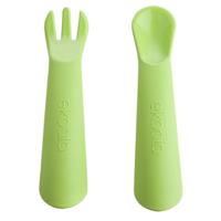 Ekoala Bestekset Ekikò Biologisch Groen 2-delig