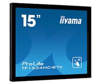 Iiyama ProLite TF1534MC-B7X LED-monitor Energielabel E (A - G) 38.1 cm (15 inch) 1024 x 768 Pixel 4:3 8 ms DisplayPort, HDMI, VGA TN LED