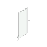 Heering Hardschuim Dakrandpaneel - 175x25x9 (afgerond)