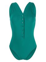 ERES maillot de bain nervuré à encolure arrondie - Vert - thumbnail