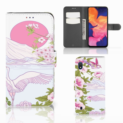Samsung Galaxy A10 Telefoonhoesje met Pasjes Bird Standing Samsung Galaxy A10 Telefoonhoesje met Pasjes Bird Standing