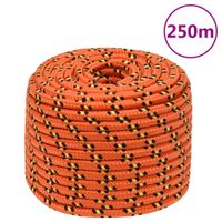 Boottouw 12 mm 250 m polypropyleen oranje