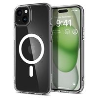 iPhone 15 Spigen Ultra Hybrid Mag Case - White / Transparent - thumbnail