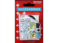 FASTECH® 683-330 Klittenband punten Om vast te plakken Hotmelt Haak- en lusdeel (Ø) 35 mm Zwart 4 paar