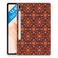 Samsung Galaxy Tab S7FE Hippe Hoes Batik Brown