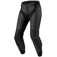 REV'IT! Xena 4 Lady pants, Leder motorbroek dames, Zwart kort