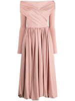 Philosophy Di Lorenzo Serafini robe mi-longue en coton - Rose