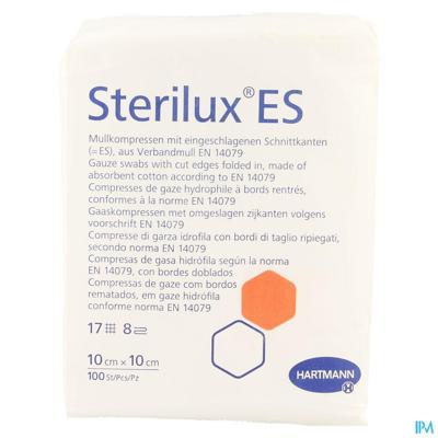 Sterilux Es 10x10cm 8l.nst. 100 P/s