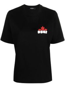 DSQUARED2 t-shirt à logo DSQ2 imprimé - Noir