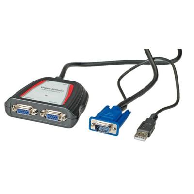 Portable VGA Video Splitter - Videosplitter - 2 x VGA