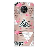 Nokia G50 TPU Hoesje Flamingo Triangle - thumbnail