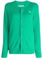 CHOCOOLATE cardigan en coton à patch logo - Vert