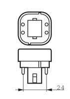 Philips Lighting 54117300 LED-lamp Energielabel F (A - G) G24q-3 Staaf 9 W = 26 W Neutraalwit (Ø x l) 28.40 mm x 163.10 mm Incl. roterende kap 1 stuk(s) - thumbnail