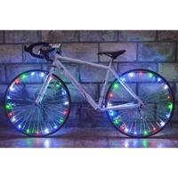 K-parts Fietswiel Verlichting Bike Lightning Spinning (Inclusief Batterijen)