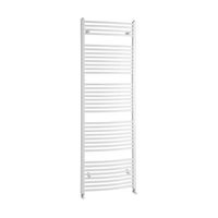 Handdoekradiator Sapho Aqualine Radiators Gebogen 186.8x60 cm Wit Sapho